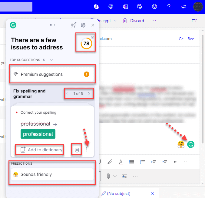 Grammarly For Outlook